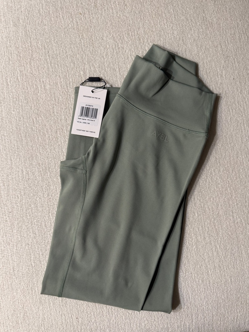 AYBL Olive Green Staple Leggings - Picture 4 of 9